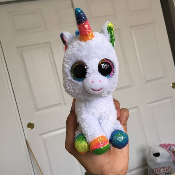 White Pony Ty Plush - Picture 1 of 6